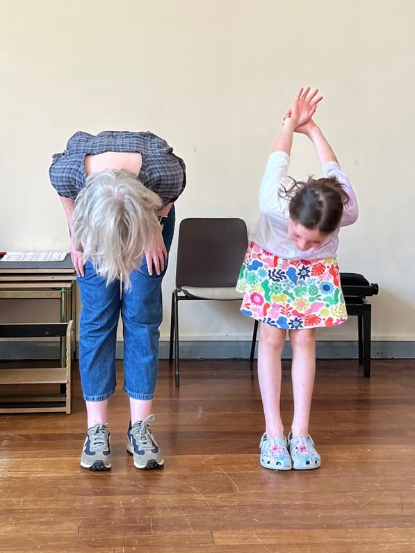 Mother and Daughter take a bow together.