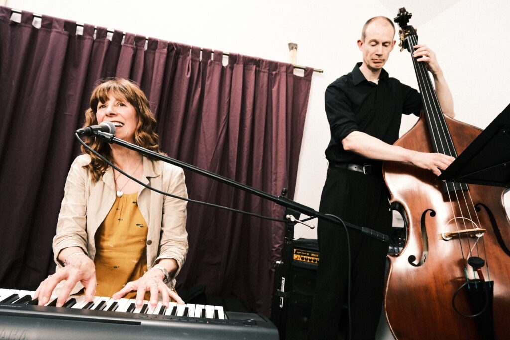 With Nick Merriam (bass) @ Bridlington Community Hub