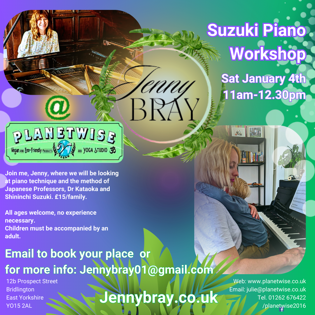 Suzuki piano workshop January 2025