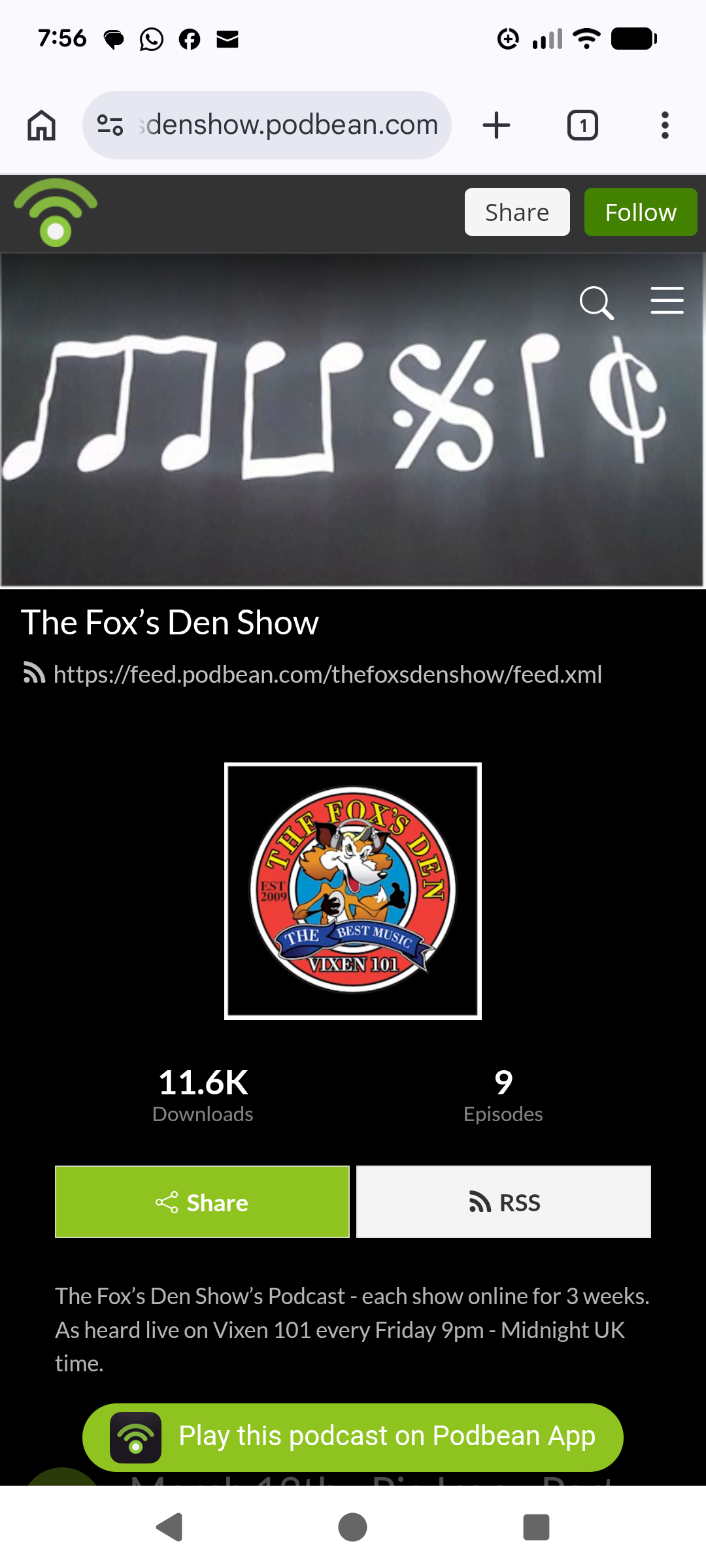 Vixen 101 The Fox's Den